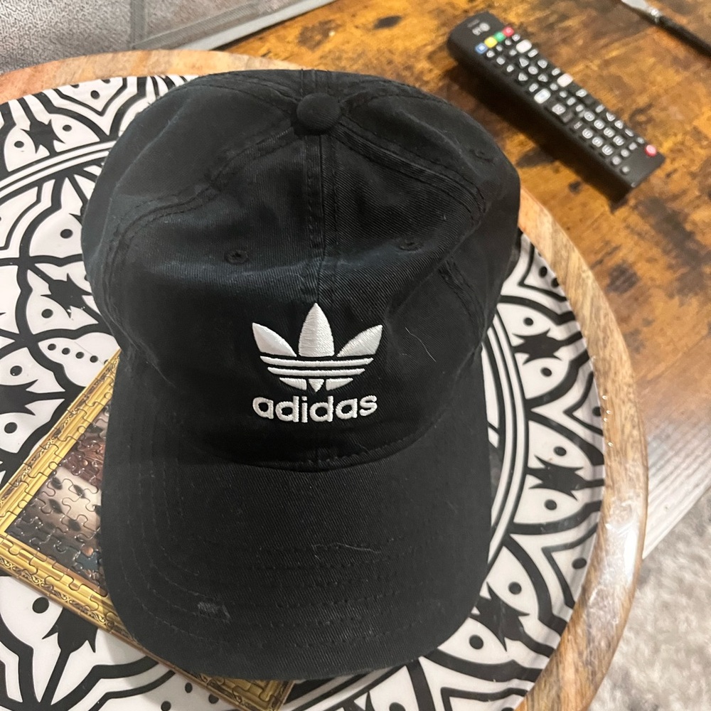 Adidas Black and White Logo Cap
